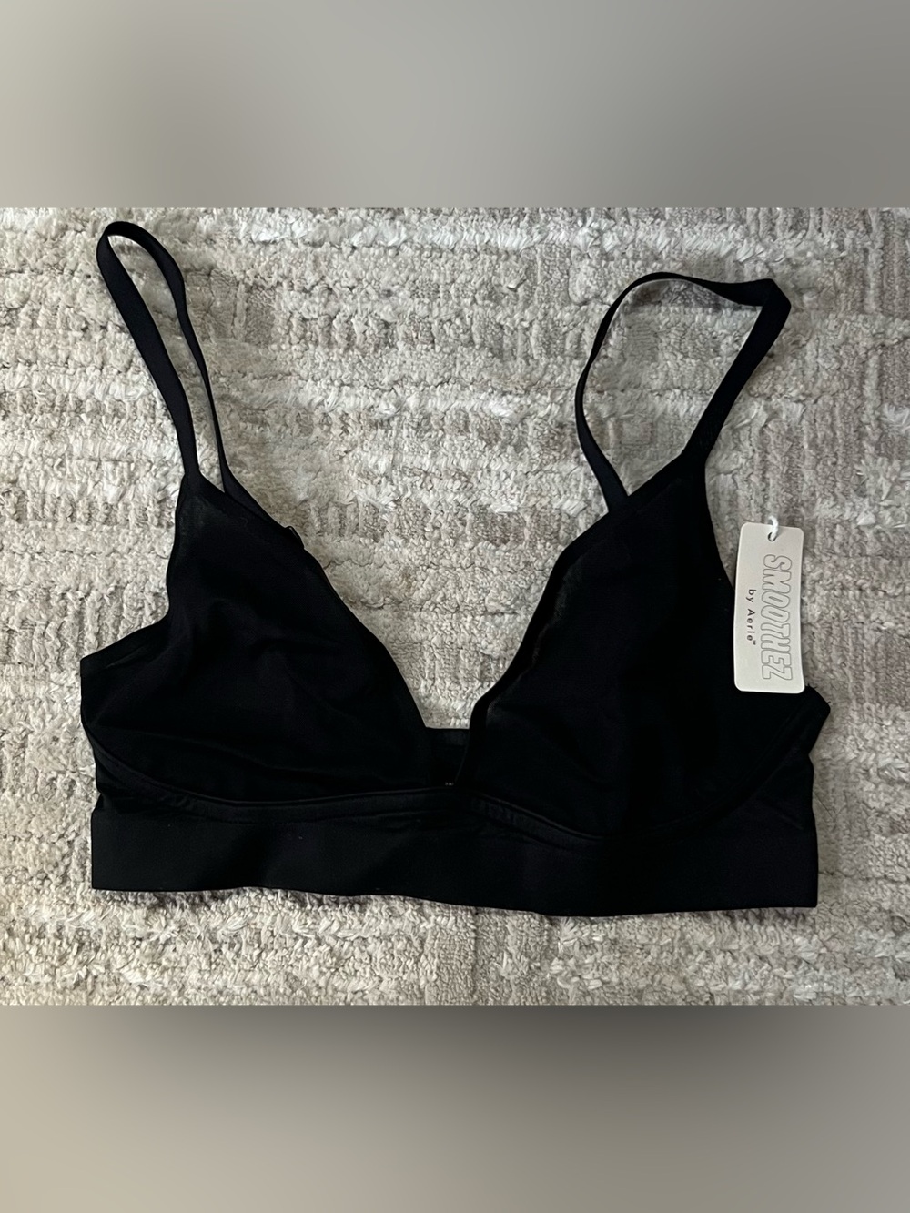 NWT Aerie Smoothez X-Small Black Bralette